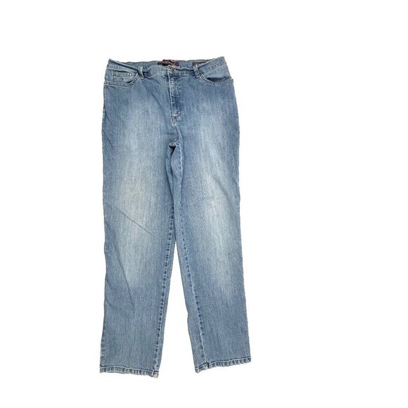 Gloria Vanderbilt Denim - Gloria‎ Vanderbilt Amanda Straight Leg Women's size 14 Medium Blue Denim Jeans